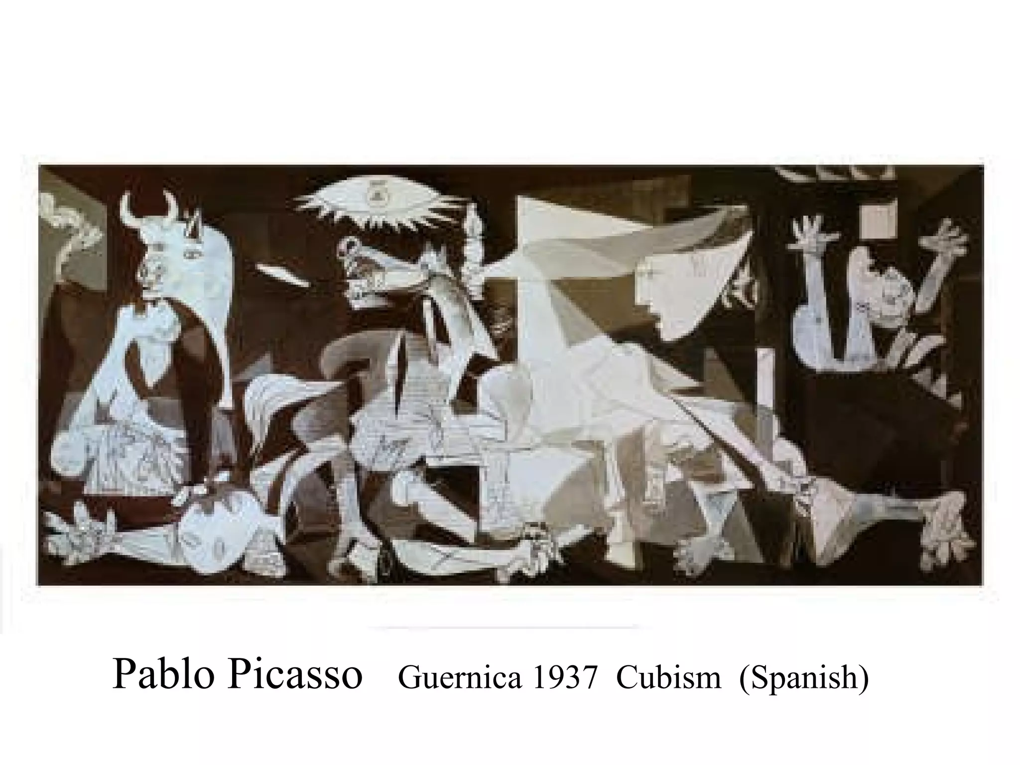Pablo Picasso   Guernica 1937  Cubism  (Spanish) 