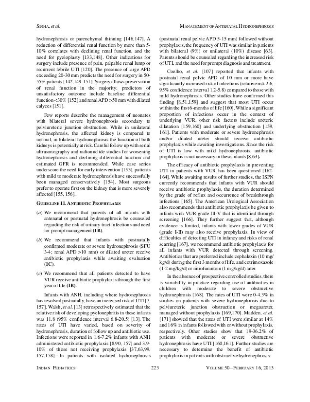 antenatal hydronephrosis guidelines indian pediatrics pdf