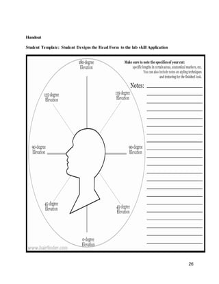 26
Handout
Student Template: Student Designs the Head Form to the lab skill Application
 