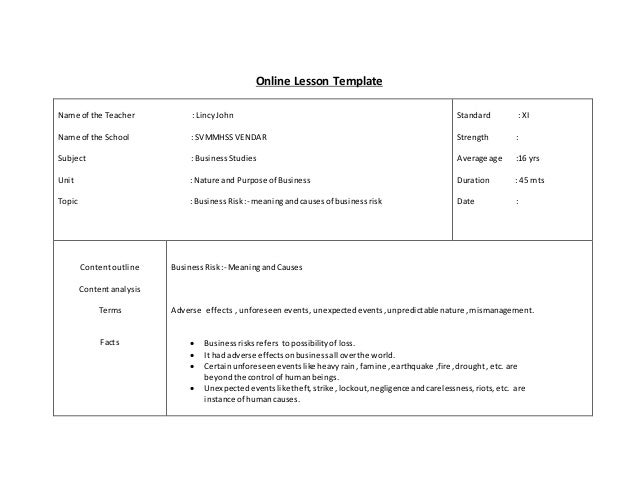 revised lesson plan lincy commerce