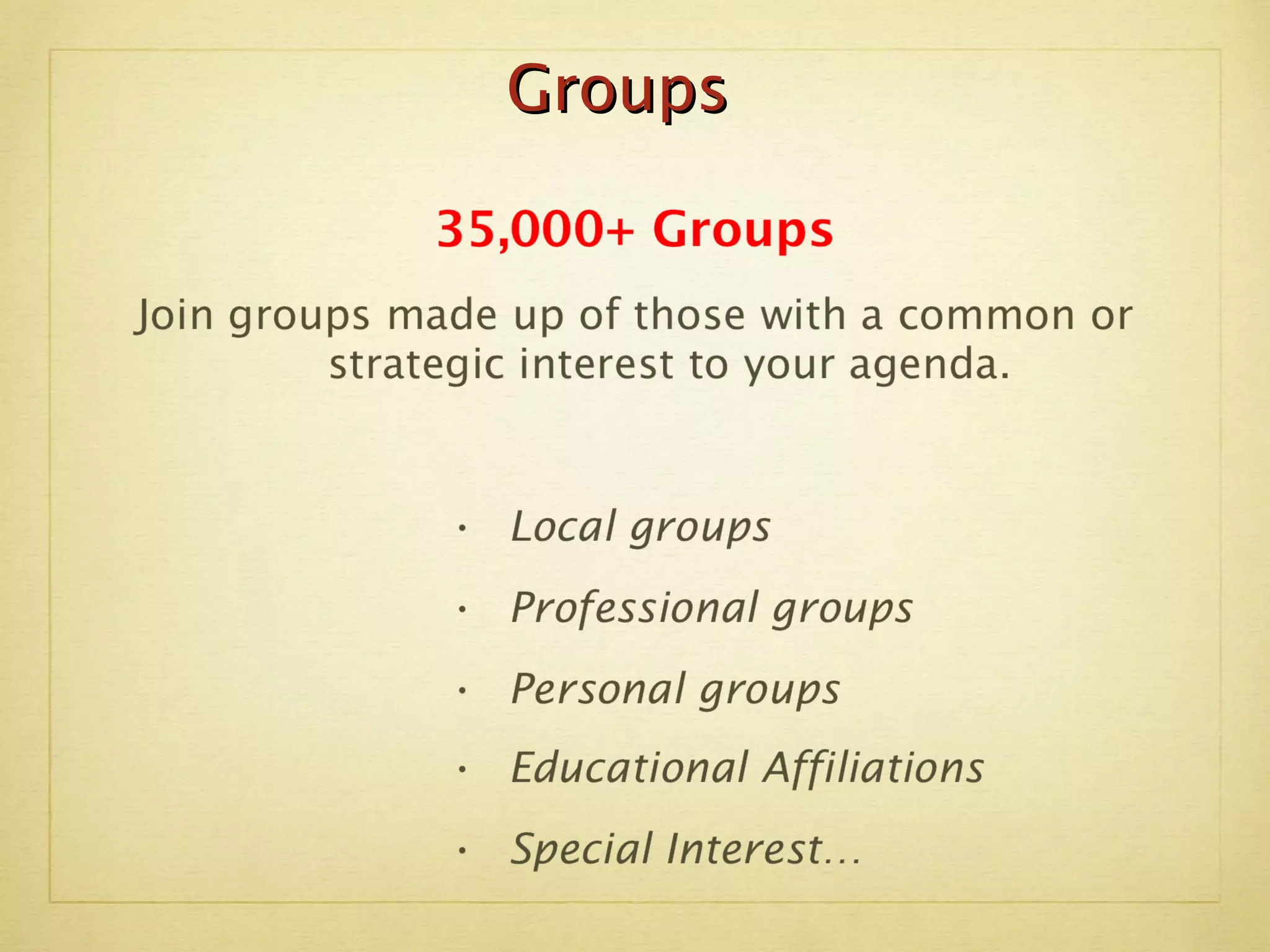 Groups 