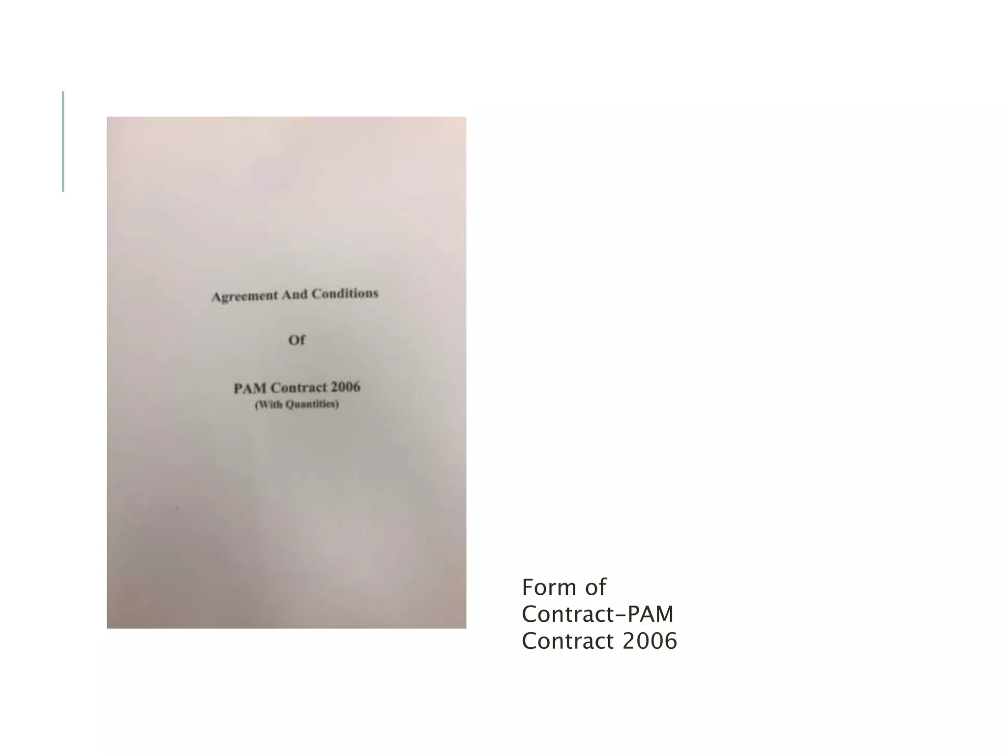Form of
Contract-PAM
Contract 2006
 