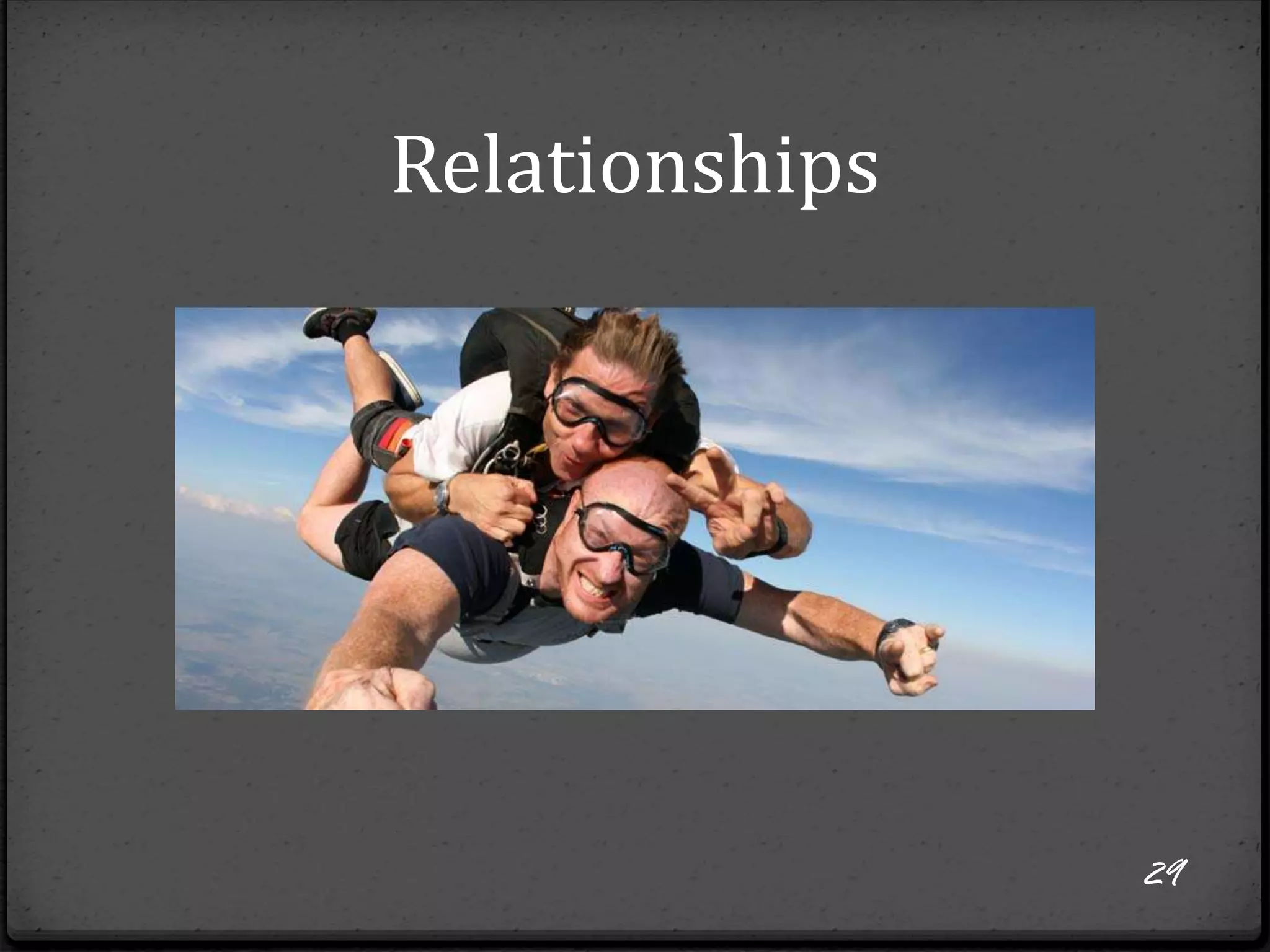 Relationships
29
 