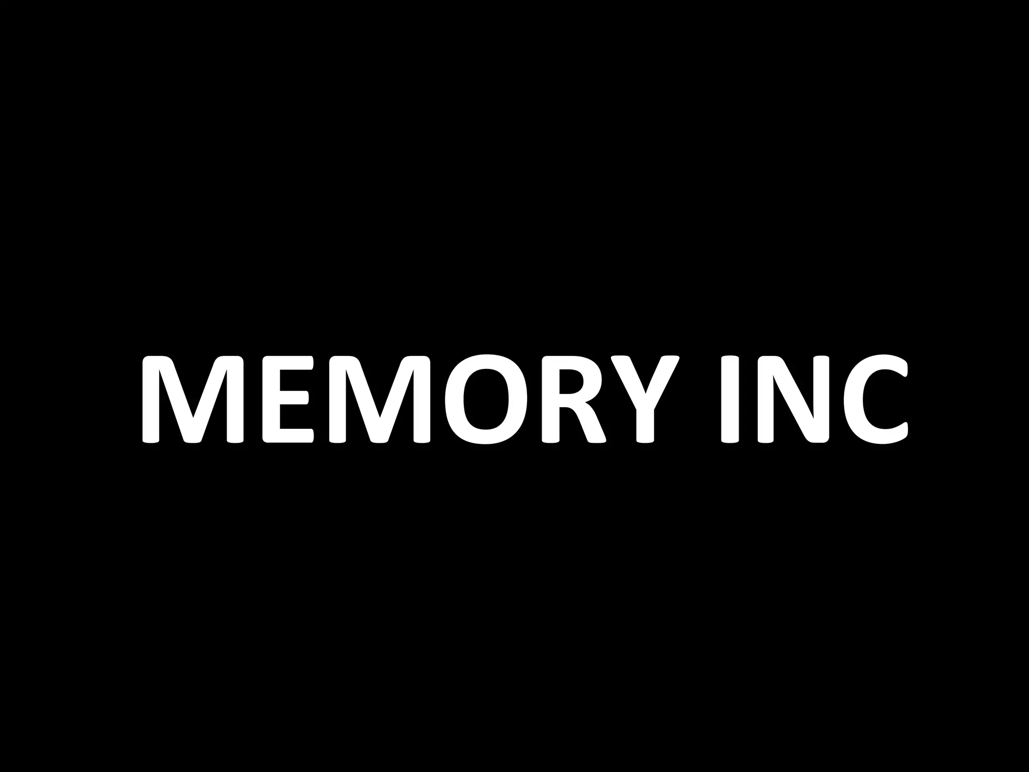 MEMORY INC