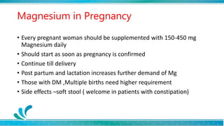 Role of Magnesium in Pregnancy Dr Dipti Nabh Dr Sharda Jain Dr Jyoti ...