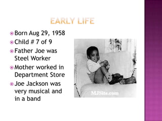 Early Life<br />Born Aug 29, 1958<br />Child # 7 of 9<br />Father Joe was Steel Worker<br />Mother worked in Department St...