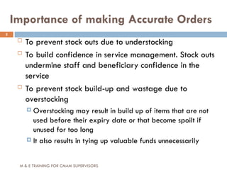 Understocking Example Revised_Module_3__M_&_E_training_for_CMAM_Supervisors_-_copy.ppt