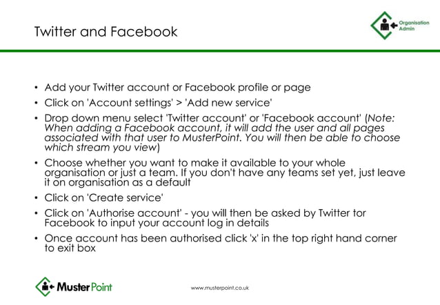 MusterPoint training guide May 2014 | PPTX | Search | Internet