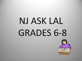 NJ ASK LAL GRADES 6-8 11 1 