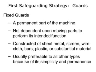 OSHA 10 Hour machine guarding presentation #4 | PPT