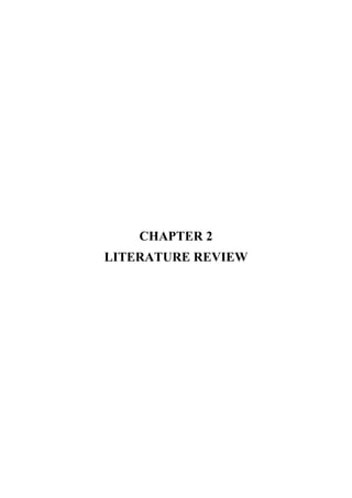 CHAPTER 2
LITERATURE REVIEW
 