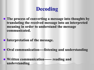 Revised Process of Communication | PPT