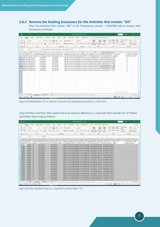 Recovery Filter Coding Revised recovery programme preparation practical guide rev.00