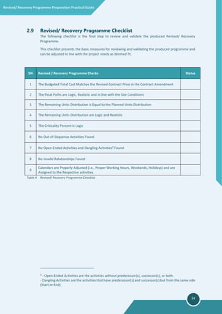 Safe Recovery Program Guide Pdf Revised recovery programme preparation practical guide rev.00