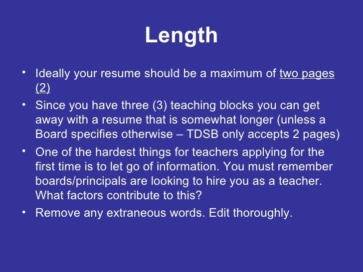 can your resume be two pages