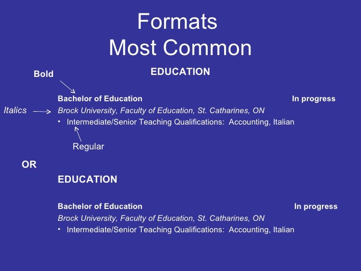 resume writing for teachers