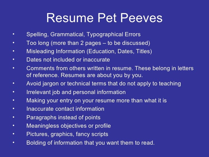 spelling resumes