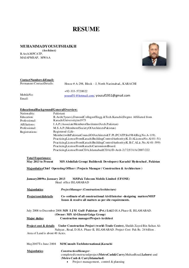 revised resume muhammad yousuf shaikh