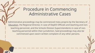 Comprehensive Guide to DepEd Administrative Case Procedures and ...