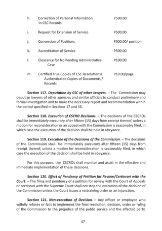 Revised rules on administrative cases in the civil service | PDF
