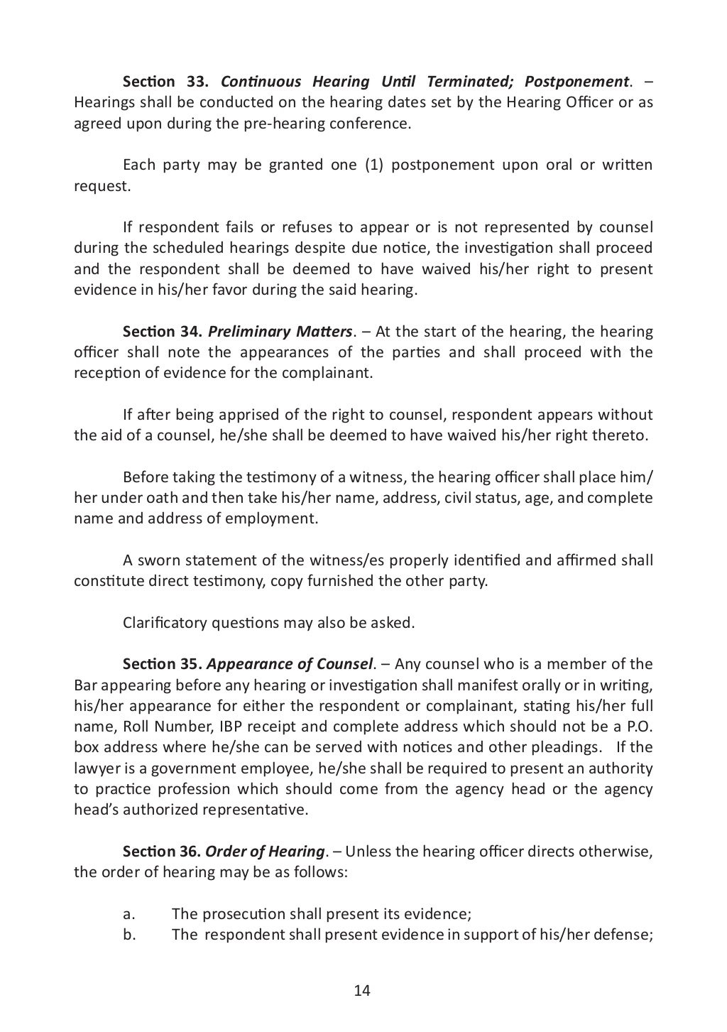 Revised rules on administrative cases in the civil service