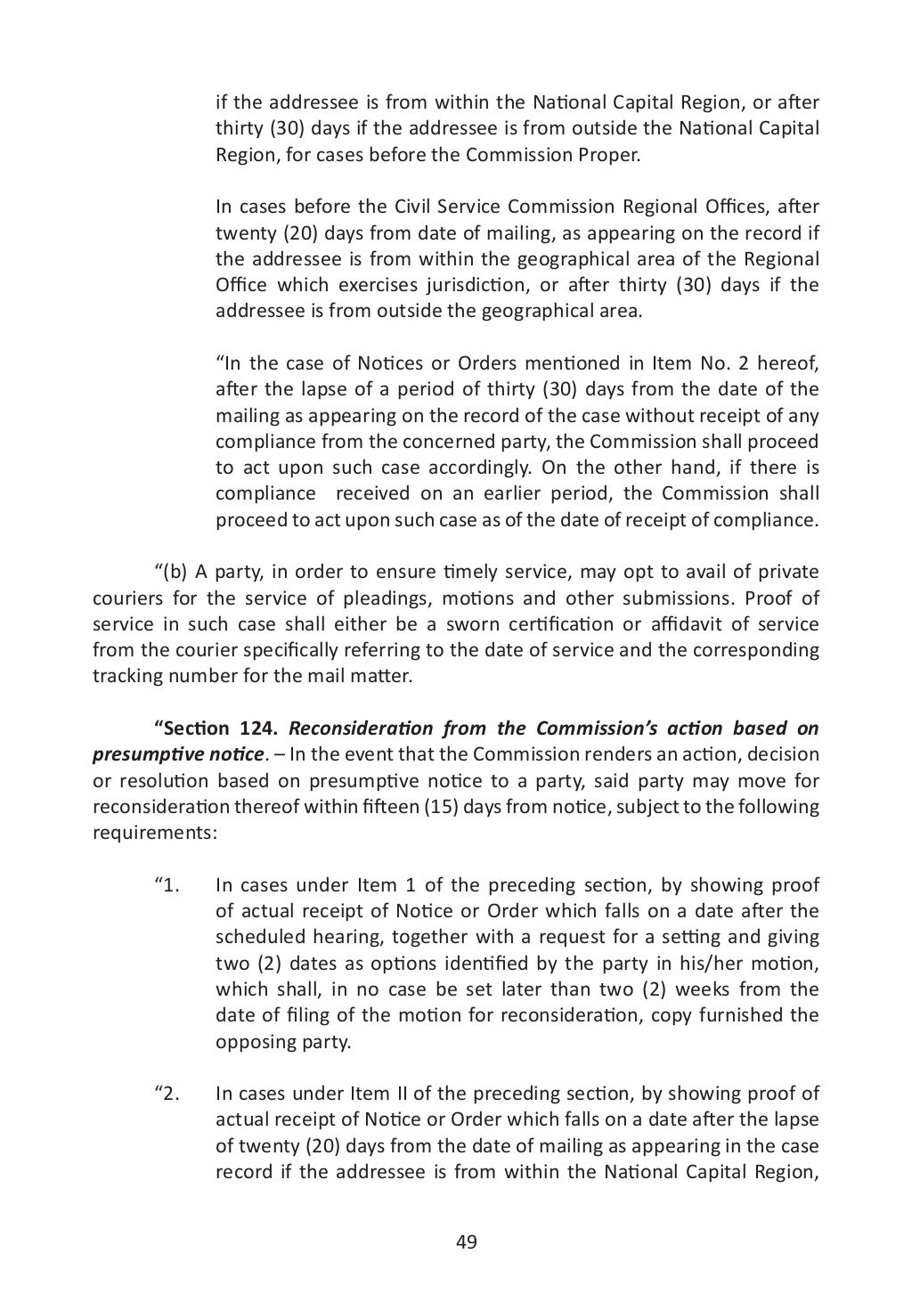 Revised rules on administrative cases in the civil service