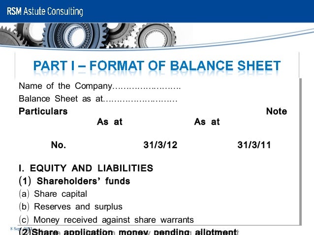 schedule 6 new balance sheet format