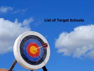 List of Target Schools
 