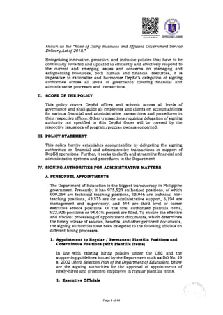 Notes Issue Authority Revised signing authorities for administrative and financial matters in ...
