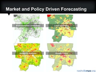 Market and Policy Driven ForecastingEnvironmental ConstraintsLand Use PolicySuitability AnalysisGrowth Policy