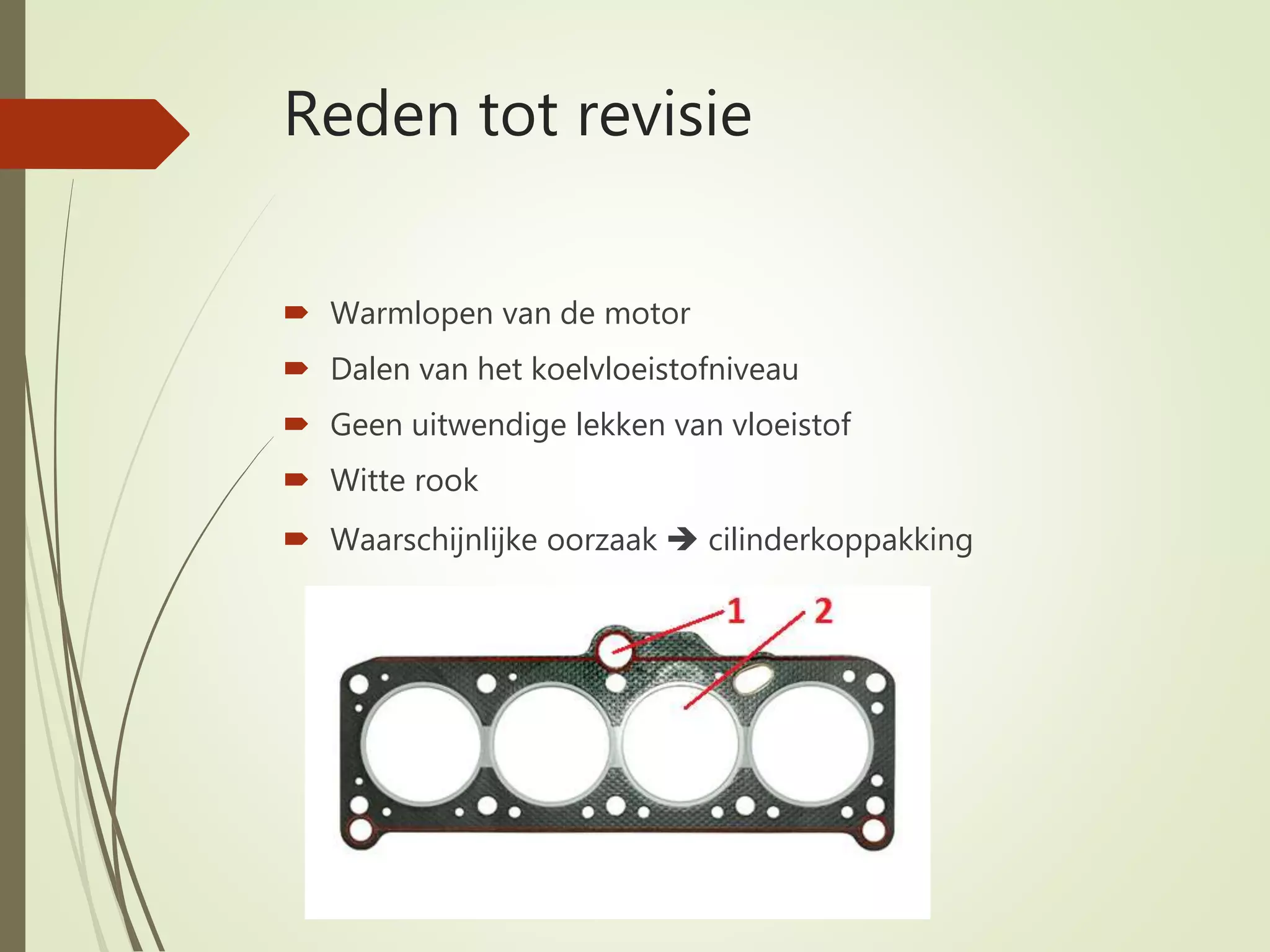 Reviseren van een dieselmotor PPT