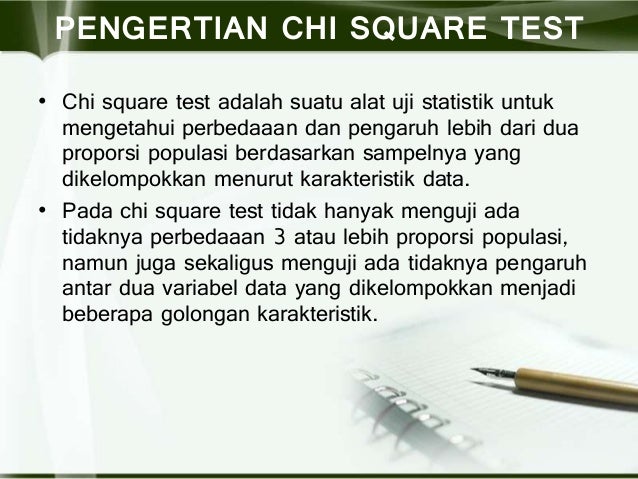 Chi Square 2 Sample K Sample
