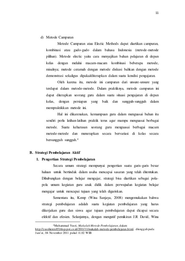 Revisi MAKALAH penggunaan metode dalam pembelajaran dan
