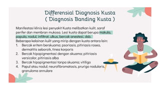 Revisi2 diagnosis dan klasifikasi kusta | PPTX