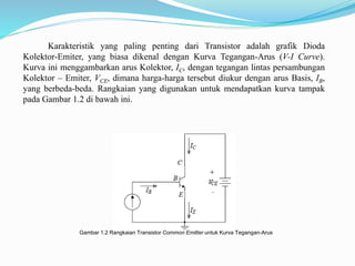 Revisi karakteristik transistor andhi | PPTX
