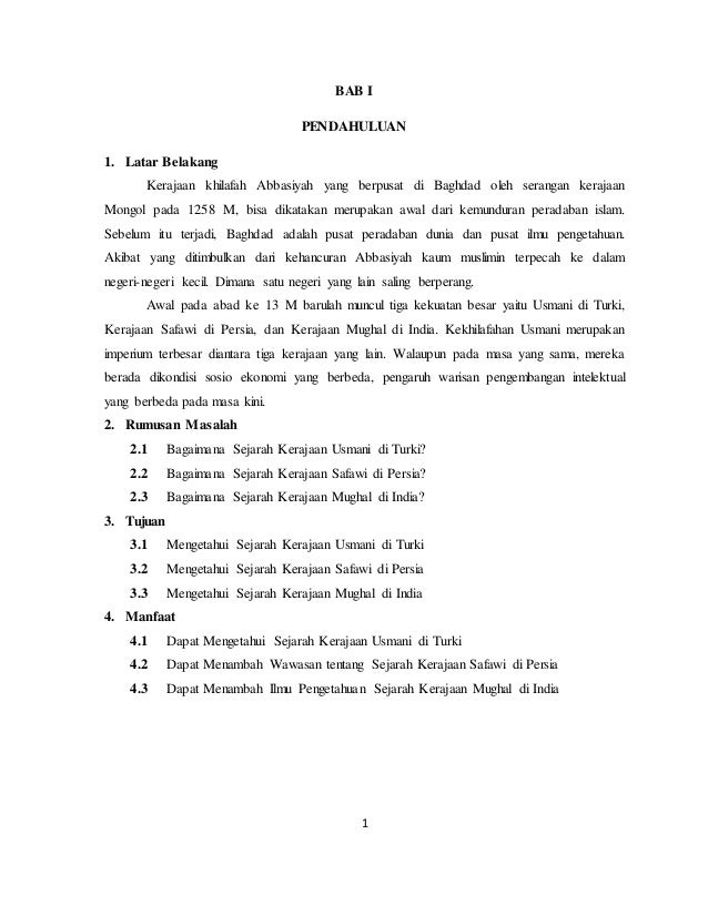 Sejarah Pemikiran Ekonomi Islam Pada Masa 3 Kerajaan Besar