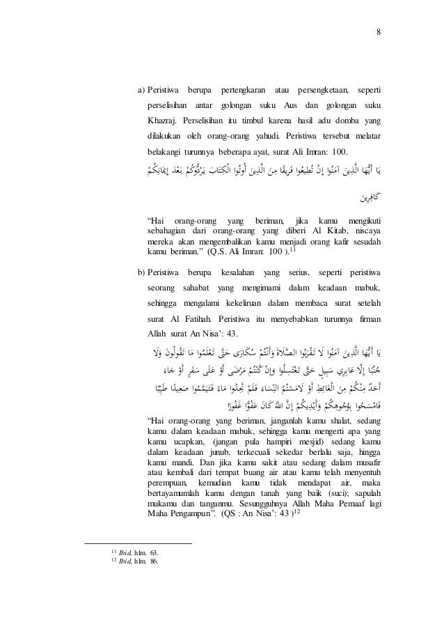 Makalah Asbabun Nuzul