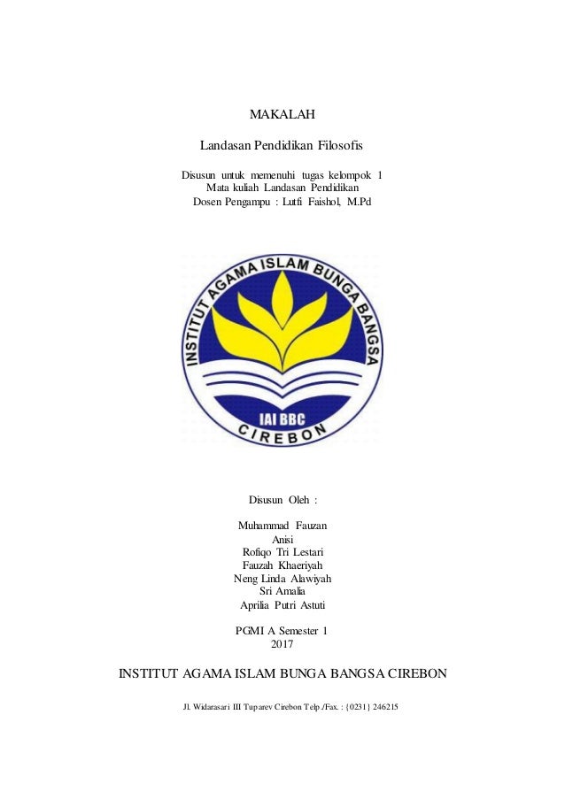 Revisi Makalah Landasan Pendidikan