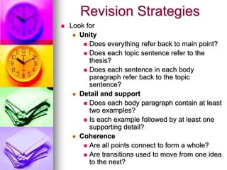 Revising Editing Power Point | PPTX