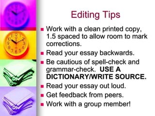 Revising editing power point | PPTX