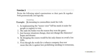 Revising Awkward and Confusing Sentences | PPT