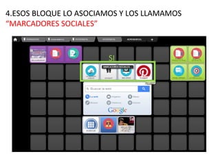 4.ESOS BLOQUE LO ASOCIAMOS Y LOS LLAMAMOS
“MARCADORES SOCIALES”
SI