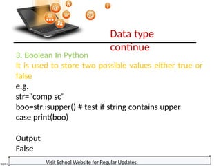 Revision-of-the-basics-of-python. concepts | PPTX