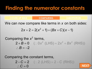 Revision Partial Fractions | PPT