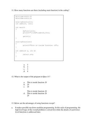 Revision1 C programming | PDF