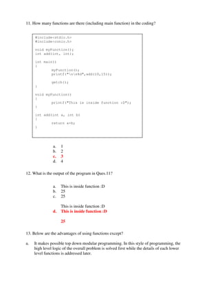 Revision1schema C programming | PDF