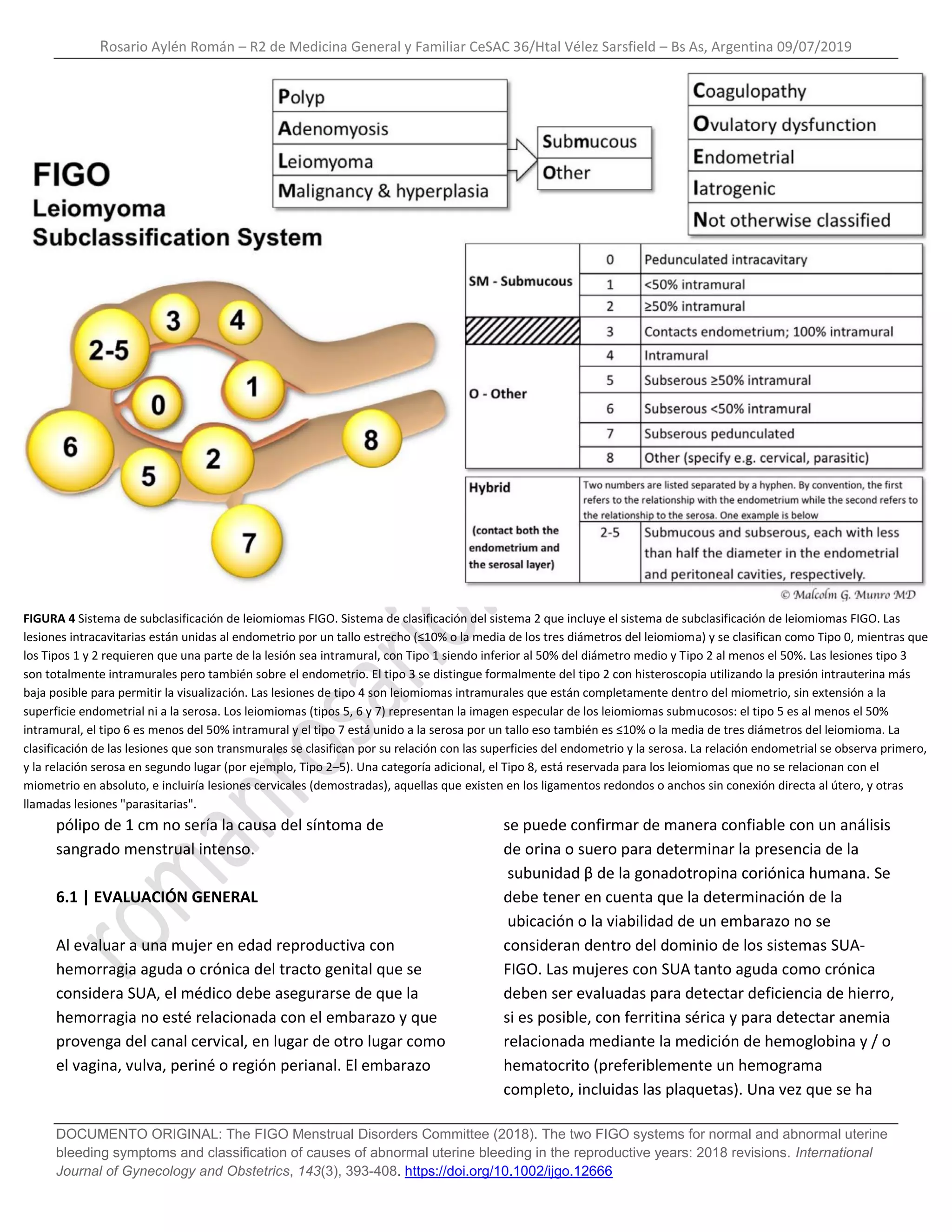 The two FIGO systems for normal and abnormal uterine bleeding symptoms ...