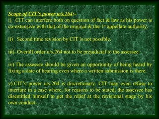 Revision by the cit 263 and 264.bose