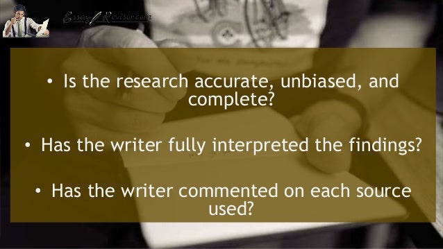 Essay reviser
