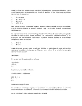 Revision de presaberes